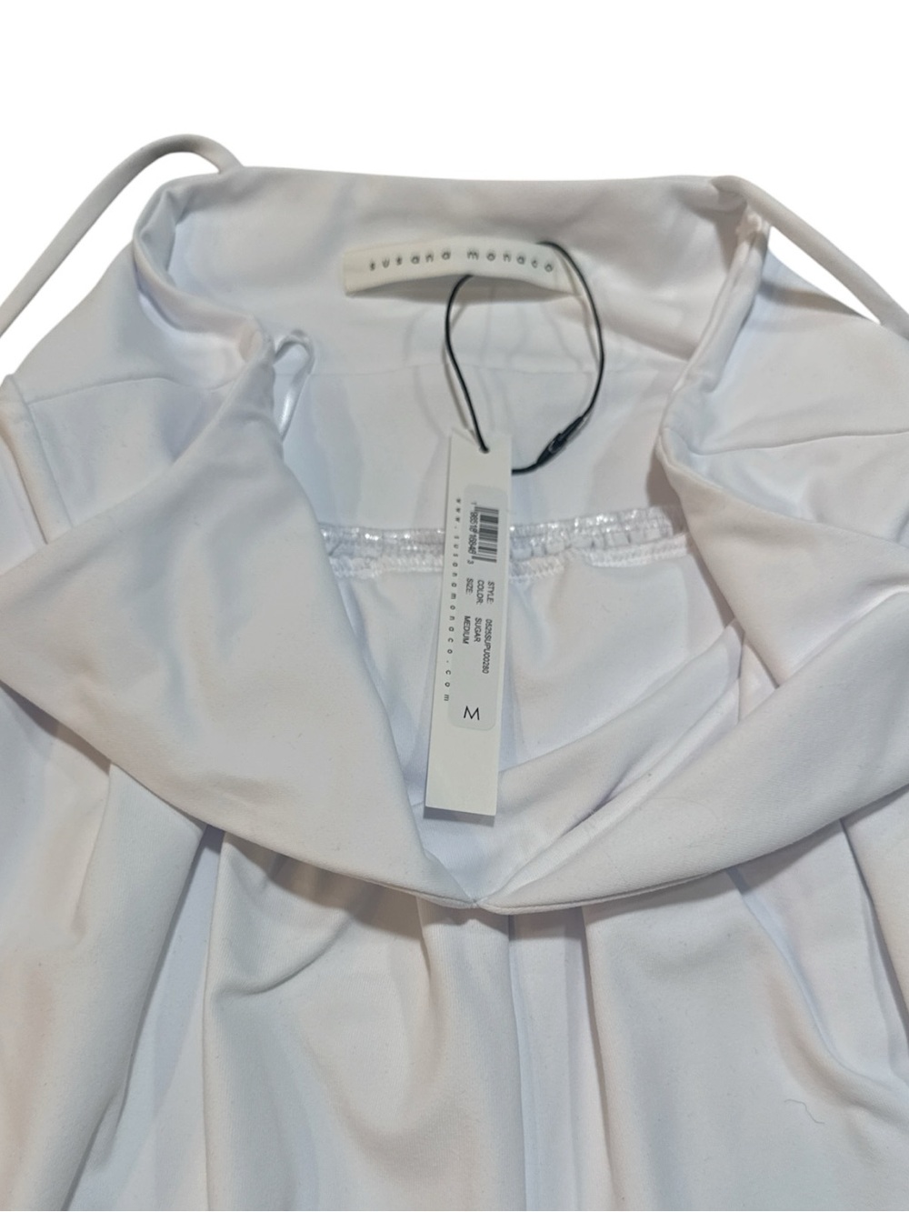 Susana Monaco String V Romper, Sugar - Picture 11 of 15